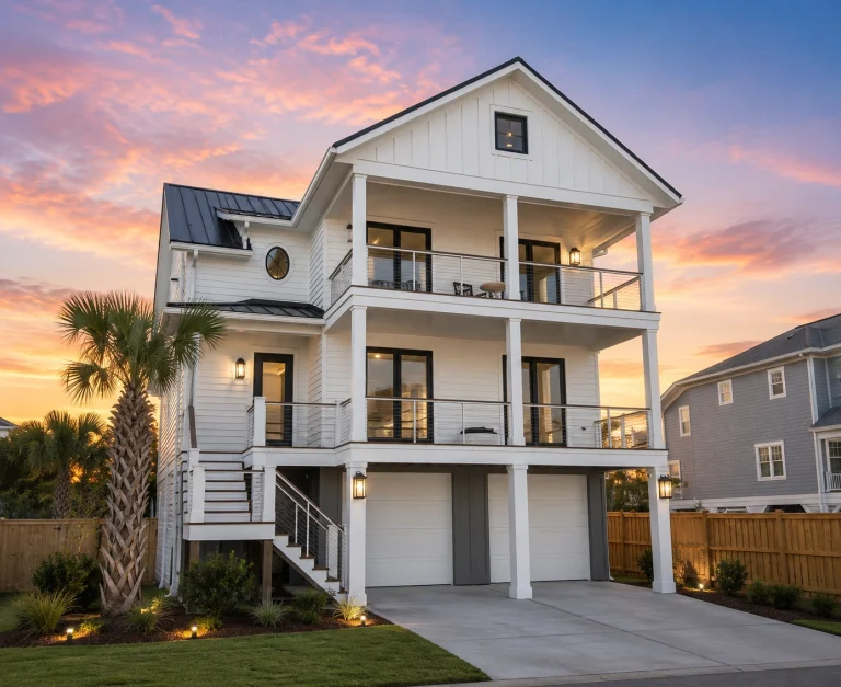 Coastal Farmhouse Plans 5 20-1375 HOUSE PLAN - Coastal Home Plan - 5-Bed, 5.5-Bath, 3,606 SF