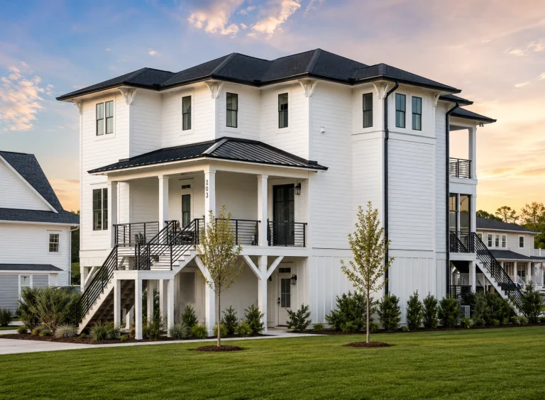 House Plans 1 20-1069 HOUSE PLAN - Coastal Home Plan - 4-Bed, 4-Bath, 3,420 SF