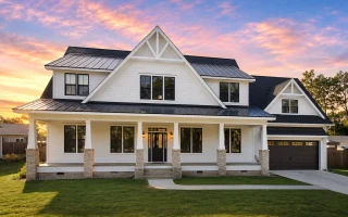 22-1596 HOUSE PLAN - Modern Farmhouse Home Plan - 5-Bed, 4.5-Bath, 3,390 SF