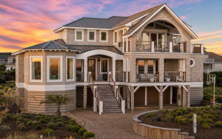 20-1912 HOUSE PLAN - Coastal Luxury Home Plan - 6-Bed, 5-Bath, 4,294 SF