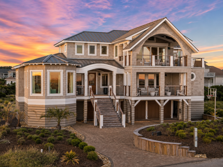 House Plans Online 1 20-1912 HOUSE PLAN - Coastal Luxury Home Plan - 6-Bed, 6.5-Bath, 4,294 SF
