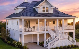 20-1680 HOUSE PLAN - Coastal Home Plan - 3-Bed, 3.5-Bath, 2,448 SF