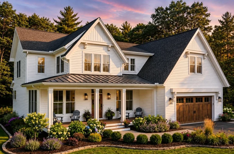 House Plans 1 24-1960 HOUSE PLAN - Modern Farmhouse Home Plan - 4-Bed, 4.5-Bath, 4,030 SF