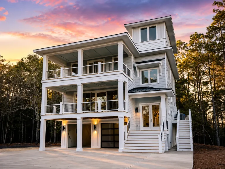Rustic Craftsman House Plans 17 24-1356 HOUSE PLAN - Coastal Home Plan - 4-Bed, 4.5-Bath, 2,660 SF