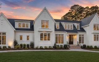 24-1637 HOUSE PLAN - Modern Tudor Home Plan - 5-Bed, 5-Bath, 5,458 SF