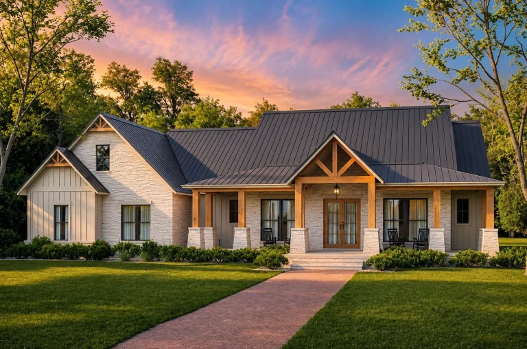 House Plans with Second Floor Laundry Room 2 24-1121 HOUSE PLAN - Modern Farmhouse Home Plan - 4-Bed, 3.5-Bath, 2,961 SF