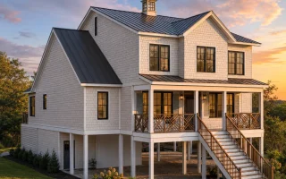 24-1622 HOUSE PLAN - Coastal Home Plan - 4-Bed, 4-Bath, 3,555 SF