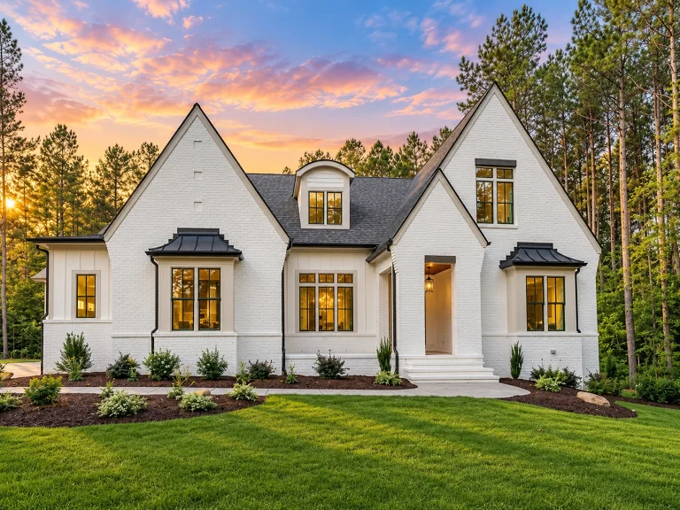 House Plans on Sale 4 22-1187 HOUSE PLAN - Modern Tudor Home Plan - 5-Bed, 5.5-Bath, 3,879 SF