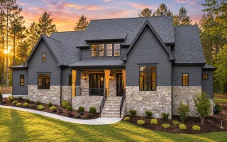 22-1197 HOUSE PLAN - Modern Farmhouse Home Plan - 4-Bed, 4.5-Bath, 3,446 SF