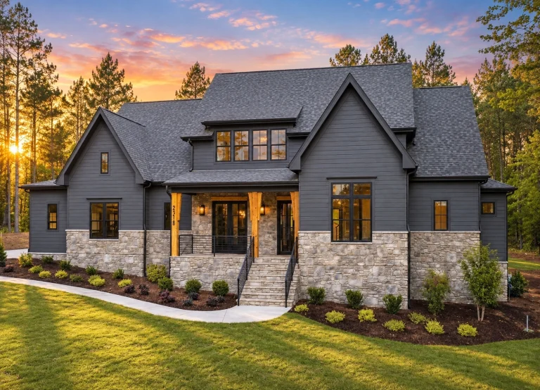 House Plans on Sale 2 22-1197 HOUSE PLAN - Modern Farmhouse Home Plan - 4-Bed, 4.5-Bath, 3,446 SF
