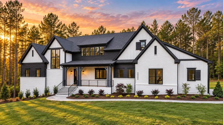 House Plans on Sale 1 22-1130 HOUSE PLAN - Modern Farmhouse Home Plan - 4-Bed, 4.5-Bath, 3,636 SF