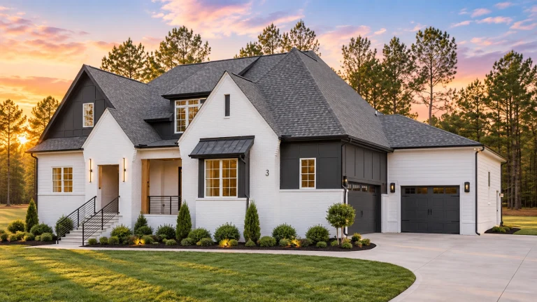 House Plans with Elevator 2 22-1019 HOUSE PLAN - Modern Farmhouse Home Plan - 4-Bed, 4-Bath, 3,428 SF