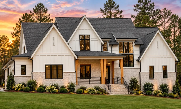 House Plans with Elevator 1 22-1578 HOUSE PLAN - Modern Farmhouse Home Plan - 4-Bed, 4.5-Bath, 3,948 SF