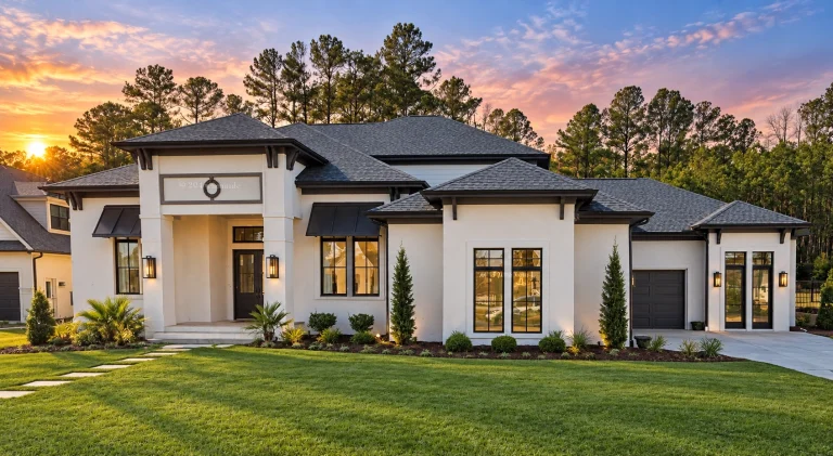 22-1357 HOUSE PLAN - Modern Mediterranean Home Plan - 4-Bed, 3.5-Bath, 4,888 SF