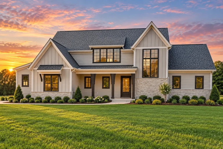 22-2093 HOUSE PLAN - Modern Farmhouse Home Plan - 4-Bed, 4.5-Bath, 3,281 SF