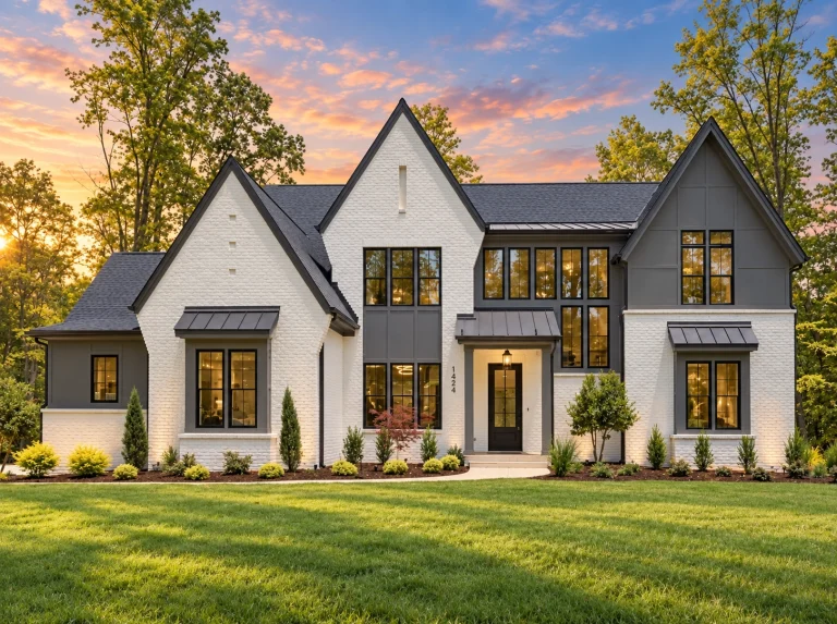 23-1504 HOUSE PLAN - Modern Tudor Home Plan - 4-Bed, 4-Bath, 4,183 SF
