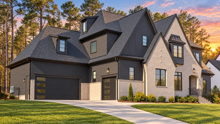 Country House Plans 3 23-1267 HOUSE PLAN - Contemporary Tudor Home Plan - 5-Bed, 6.5-Bath, 5,251 SF