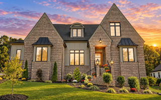 23-1243 HOUSE PLAN - Contemporary Tudor Home Plan - 4-Bed, 5-Bath, 7,129 SF
