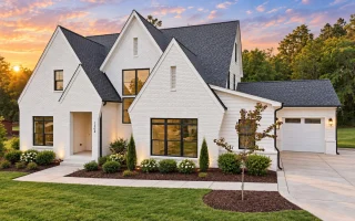 23-2047 HOUSE PLAN - Modern Tudor Home Plan - 4-Bed, 5.5-Bath, 3,697 SF