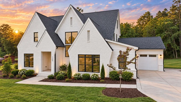 Country House Plans 1 23-2047 HOUSE PLAN - Modern Tudor Home Plan - 4-Bed, 5.5-Bath, 3,697 SF