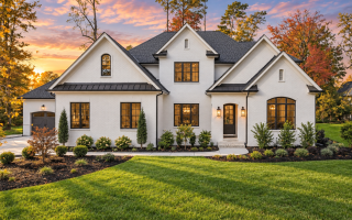 23-1944 HOUSE PLAN - Modern Tudor Home Plan - 5-Bed, 5-Bath, 5,465 SF