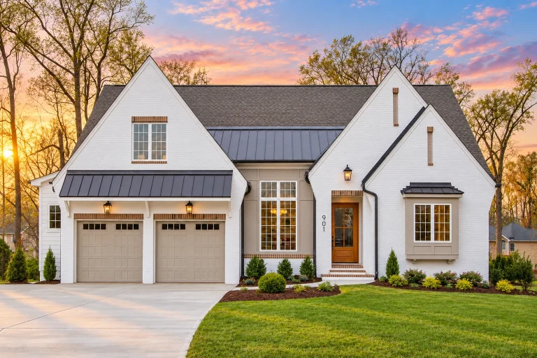 3 Bedroom House Plans 1 23-1462 HOUSE PLAN - Modern European Farmhouse Home Plan - 4-Bed, 3.5-Bath, 3,110 SF