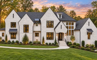 24-1184 HOUSE PLAN - Modern Tudor Home Plan - 5-Bed, 5-Bath, 5,266 SF
