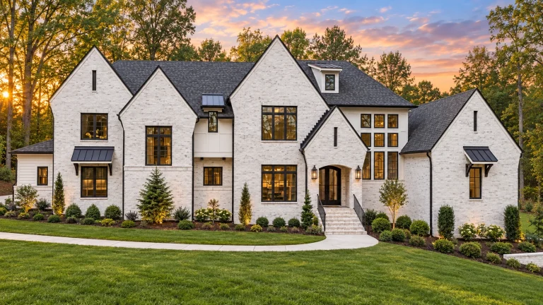 House Plans Online 2 24-1184 HOUSE PLAN - Modern Tudor Home Plan - 5-Bed, 5.5-Bath, 5,266 SF