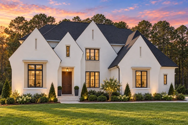 House Plans Online 1 24-1376 HOUSE PLAN - Contemporary Tudor Home Plan - 6-Bed, 7-Bath, 7,103 SF