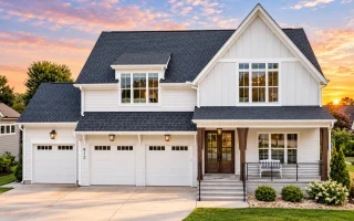 24-1298 HOUSE PLAN - Modern Farmhouse Home Plan - 4-Bed, 4.5-Bath, 3,335 SF
