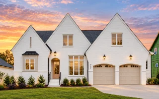 24-1438 HOUSE PLAN - Contemporary Tudor Home Plan - 4-Bed, 3.5-Bath, 3,118 SF