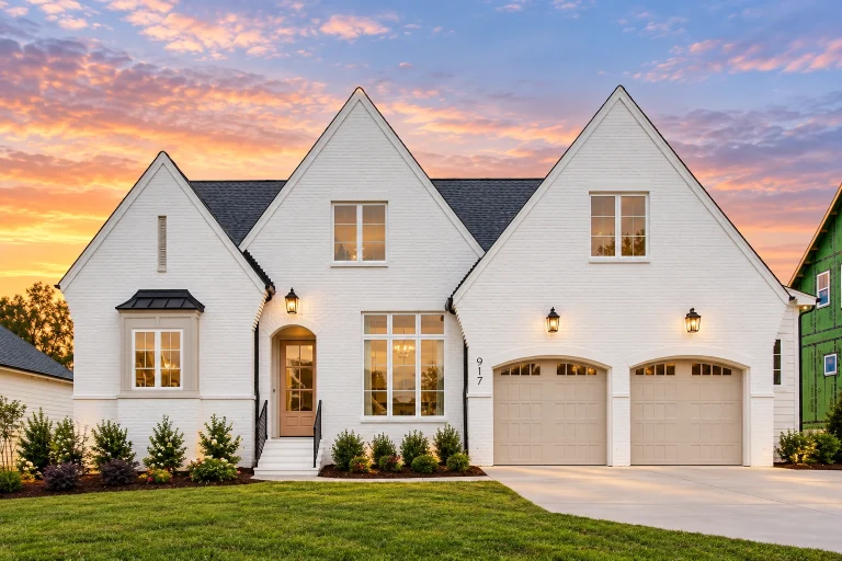 Colonial House Plans 2 24-1438 HOUSE PLAN - Contemporary Tudor Home Plan - 4-Bed, 3.5-Bath, 3,118 SF