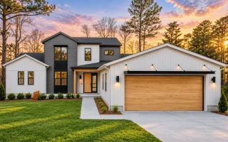 24-1105 HOUSE PLAN - Contemporary Modern Farmhouse Home Plan - 3-Bed, 4-Bath, 2,600 SF
