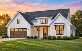 23-1123 HOUSE PLAN - Modern Farmhouse Home Plan - 3-Bed, 2-Bath, 1,878 SF