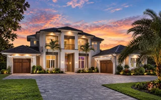 23-1514 HOUSE PLAN - Contemporary Mediterranean Home Plan - 4-Bed, 4-Bath, 4,738 SF
