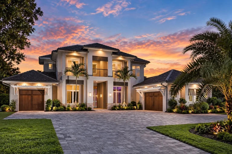 5 Bedroom House Plans 2 23-1514 HOUSE PLAN - Contemporary Mediterranean Home Plan - 4-Bed, 4-Bath, 4,738 SF