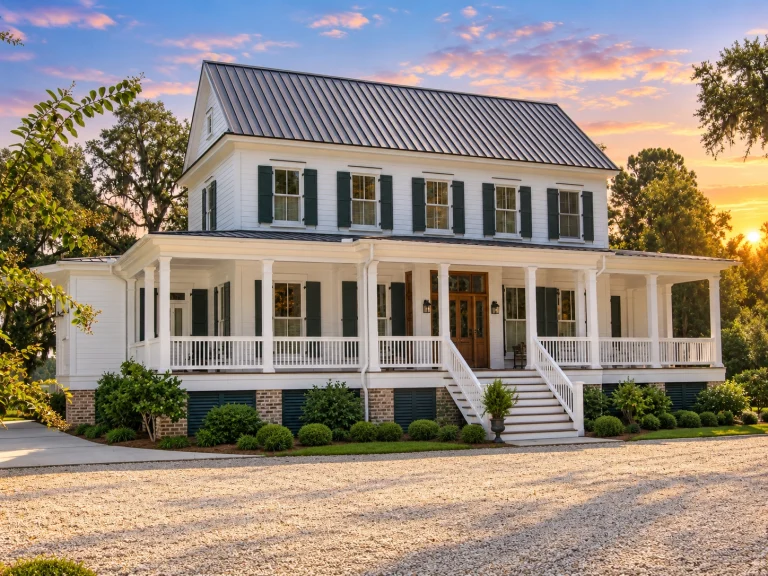 23-1787 HOUSE PLAN - Southern Colonial Farmhouse Home Plan - 5-Bed, 4-Bath, 3,954 SF