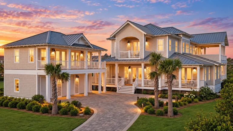 Classical House Plans 1 23-1235 HOUSE PLAN - Coastal Luxury Home Plan - 8-Bed, 8-Bath, 6,350 SF