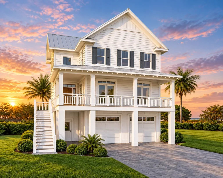 Colonial House Plans 3 16-1622 HOUSE PLAN - Coastal Home Plan - 4-Bed, 3-Bath, 2,473 SF
