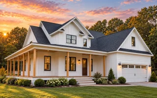 23-2029 HOUSE PLAN - Modern Farmhouse Home Plan - 4-Bed, 3.5-Bath, 2,535 SF