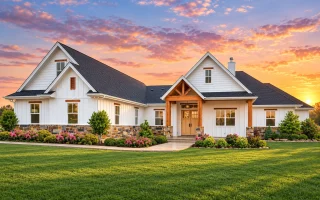 23-1770 HOUSE PLAN - Modern Farmhouse Home Plan - 5-Bed, 3.5-Bath, 3,311 SF