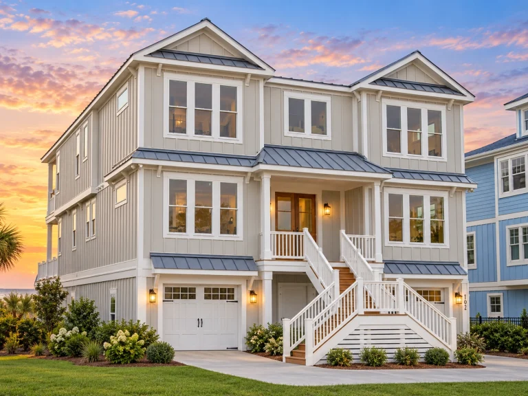 24-1472 HOUSE PLAN - Coastal Farmhouse Home Plan - 6-Bed, 6.5-Bath, 3,882 SF
