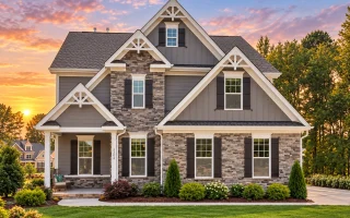 17-2163 HOUSE PLAN - Modern Craftsman Home Plan - 4-Bed, 4-Bath, 3,363 SF