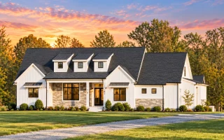 20-1882 HOUSE PLAN - Modern Farmhouse Home Plan - 3-Bed, 2.5-Bath, 2,345 SF