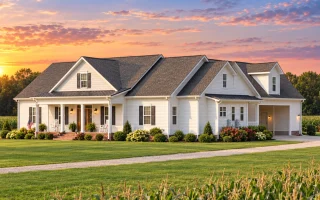 20-2180 HOUSE PLAN - Modern Farmhouse Home Plan - 3-Bed, 2-Bath, 2,463 SF