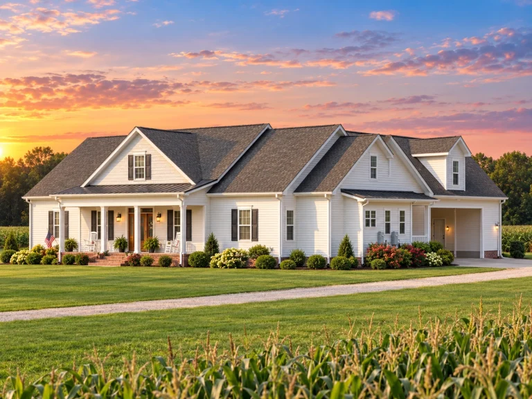 House Plans with Side-Load Garage 2 20-2180 HOUSE PLAN - Modern Farmhouse Home Plan - 3-Bed, 2-Bath, 2,463 SF