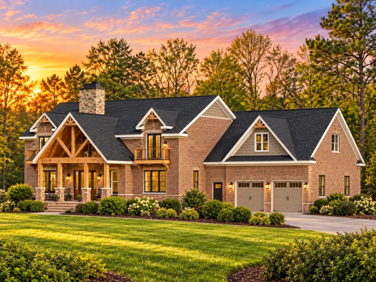 20-1608 HOUSE PLAN - Rustic Craftsman Home Plan - 4-Bed, 3.5-Bath, 3,827 SF