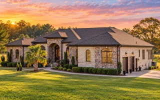 12-2490 HOUSE PLAN - French Provincial Home Plan - 3-Bed, 3.5-Bath, 3,606 SF