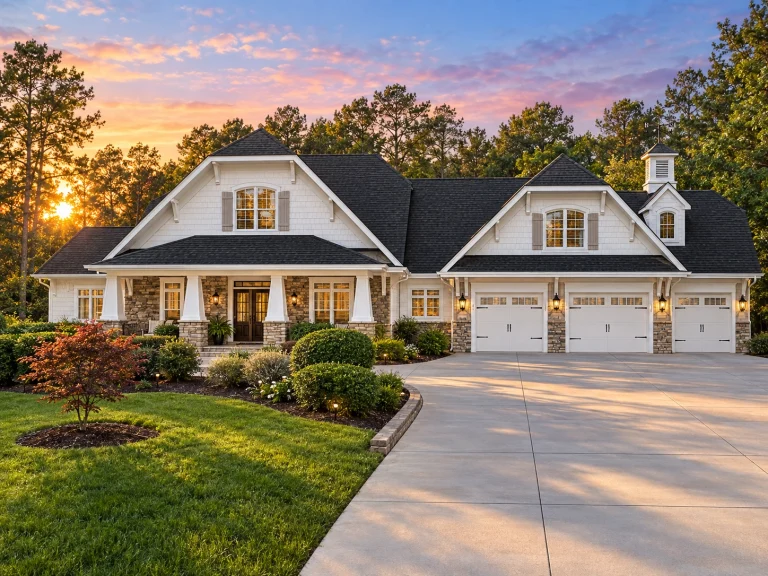 12-2927 HOUSE PLAN - Modern Craftsman Home Plan - 4-Bed, 3-Bath, 5,558 SF