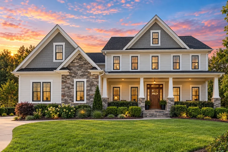 Cape Cod House Plans 18 12-2398 HOUSE PLAN - Modern Craftsman Home Plan - 5-Bed, 4.5-Bath, 6,092 SF